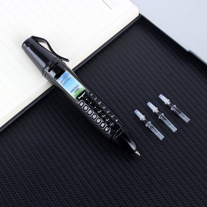 Stylo d'enregistrement multifonctionnel à réduction de bruit à distance avec écran couleur de 0,96 pouces, double SIM, double veille, prise en charge Bluetooth, GSM, lumière LED, écriture manuscrite