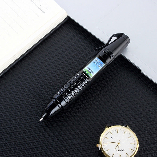 Stylo d'enregistrement multifonctionnel à réduction de bruit à distance avec écran couleur de 0,96 pouces, double SIM, double veille, prise en charge Bluetooth, GSM, lumière LED, écriture manuscrite