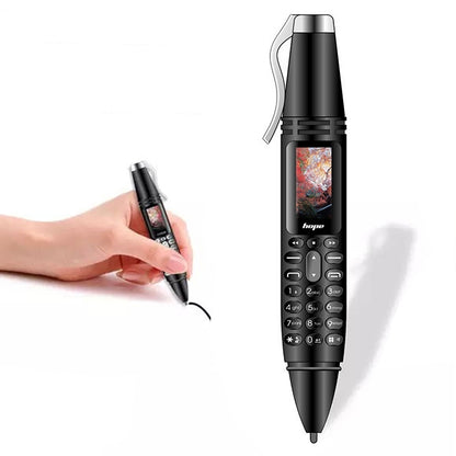 Stylo d'enregistrement multifonctionnel à réduction de bruit à distance avec écran couleur de 0,96 pouces, double SIM, double veille, prise en charge Bluetooth, GSM, lumière LED, écriture manuscrite