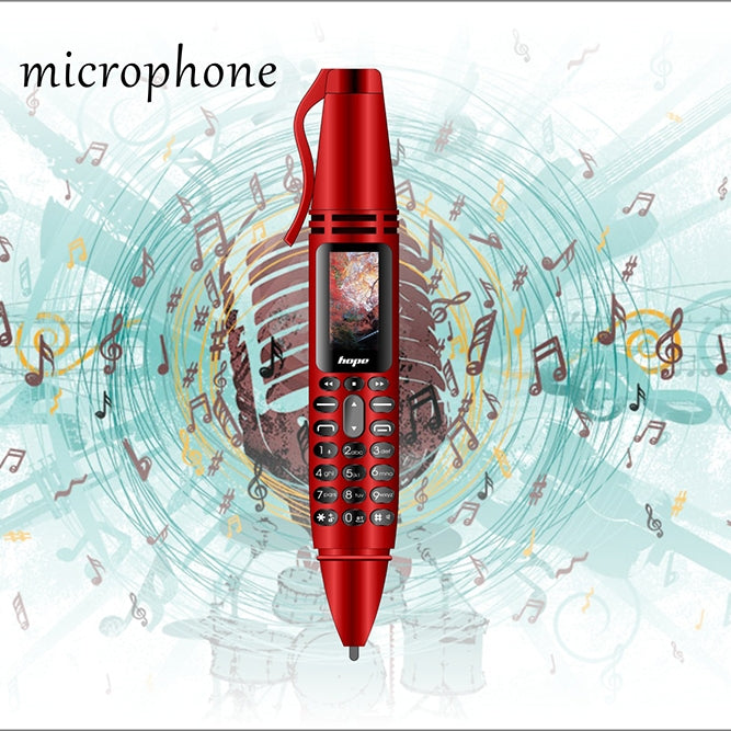 Stylo d'enregistrement multifonctionnel à réduction de bruit à distance avec écran couleur de 0,96 pouces, double SIM, double veille, prise en charge Bluetooth, GSM, lumière LED, écriture manuscrite
