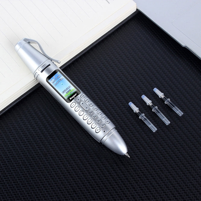 Stylo d'enregistrement multifonctionnel à réduction de bruit à distance avec écran couleur de 0,96 pouces, double SIM, double veille, prise en charge Bluetooth, GSM, lumière LED, écriture manuscrite