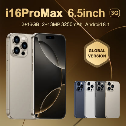 i16 Pro Max / Q5, 2 Go + 16 Go, écran 6,5 pouces, identification faciale, Android 8.1 MTK6580P Quad Core, réseau : 3G, double SIM, prise britannique, i16 Pro Max / Q5, UK Plug