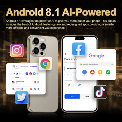 i16 Pro Max / Q5, 2 Go + 16 Go, écran 6,5 pouces, identification faciale, Android 8.1 MTK6580P Quad Core, réseau : 3G, double SIM, prise britannique, i16 Pro Max / Q5, UK Plug