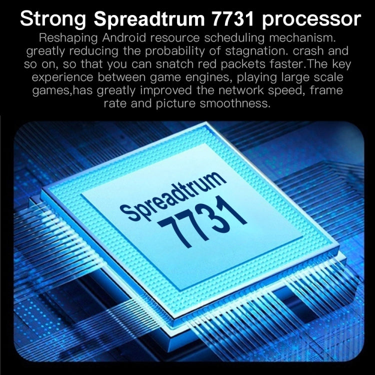Identification faciale, Android 6.0 Spreadtrum 7731 Quad Core, Réseau : 3G, 1GB+16GB, 6.3 inch