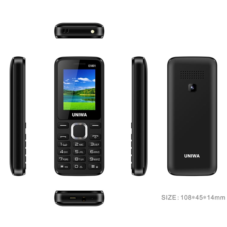 1,77 pouces, batterie 800 mAh, 21 touches, prise en charge Bluetooth, FM, MP3, MP4, GSM, double SIM