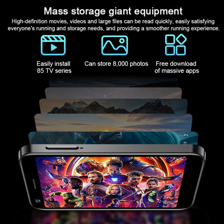 Reconnaissance faciale, 3,0 pouces Android 9.0 MTK6737M Quad Core jusqu'à 1,1 GHz, Bluetooth, WiFi, FM, Réseau : 4G, Double SIM, 3GB+32GB