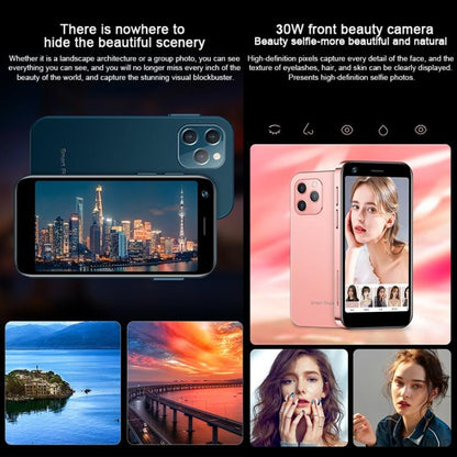 Reconnaissance faciale, 3,0 pouces Android 9.0 MTK6737M Quad Core jusqu'à 1,1 GHz, Bluetooth, WiFi, FM, Réseau : 4G, Double SIM, 3GB+32GB