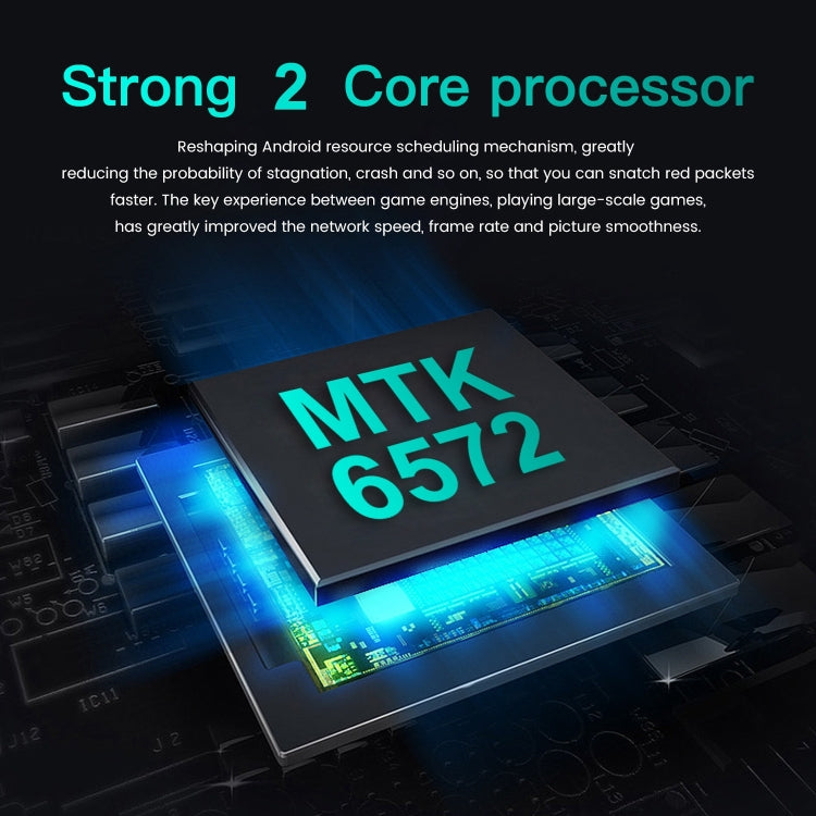 Identification faciale, Android 4.4.2 MTK6572 Dual Core, Réseau : 3G