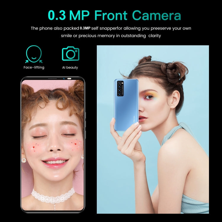 Identification faciale, Android 4.4.2 MTK6572 Dual Core, Réseau : 3G