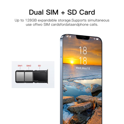 Identification faciale, Android 6.0 Spreadtrum 7731G Quad Core, Réseau : 3G, Double SIM, i13 Pro Max N83 1GB+16GB