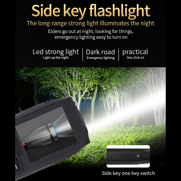 IP68 étanche à la poussière et aux chocs, 2,4 pouces, MTK6261D, batterie 2000 mAh, SOS, FM, double SIM