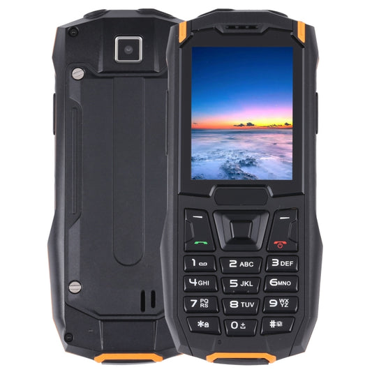 IP68 étanche à la poussière et aux chocs, 2,4 pouces, MTK6261D, batterie 2500 mAh, SOS, FM, double SIM