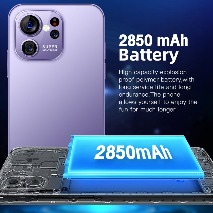 Identification faciale, Android 8.1 MTK6737 Octa Core, réseau : 4G, S23 Ultra E6  2GB+16GB