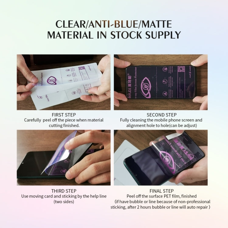 Fournitures de Film Hydrogel souple TPU pour téléphone, 50 pièces, 12x18cm, pour confidentialité, coupe-protecteur Intelligent, 12 x 18cm Fosted Privacy Film