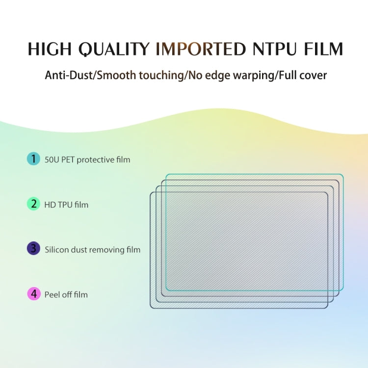 Tablette Anti-rayon bleu TPU, 50 pièces, 30x20cm, fournitures de Film Hydrogel souple pour coupe-protecteur Intelligent