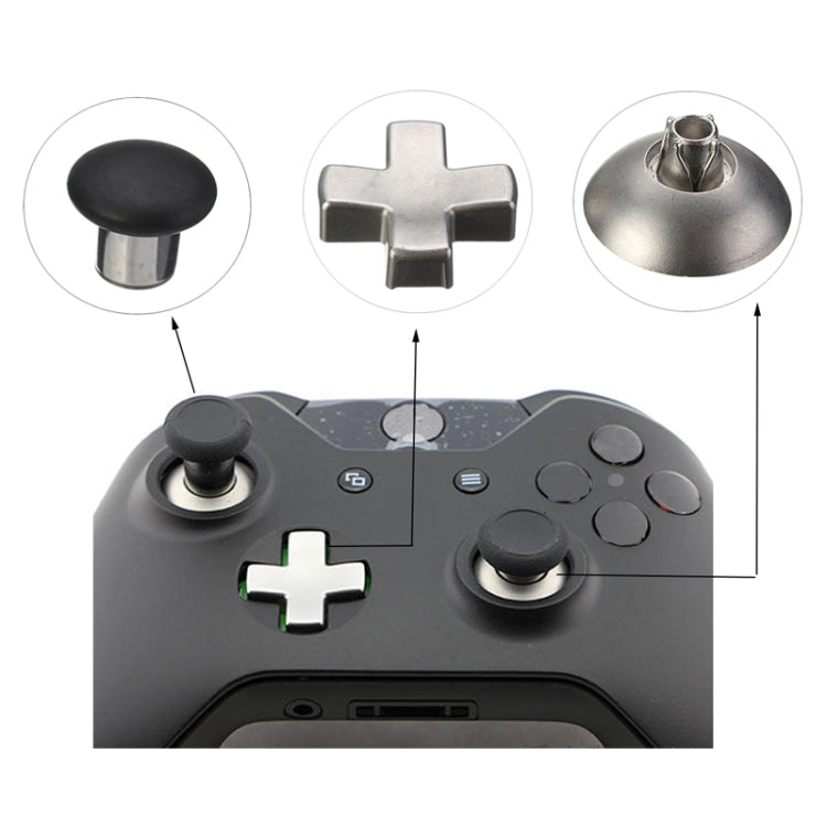 Accessoires de remplacement de clé de poignée de contrôleur de jeu de 18 pièces pour Xbox One ELITE