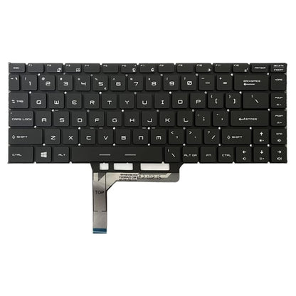 Clavier d'ordinateur portable Version américaine avec rétro-éclairage pour MSI GS65 / GS65VR / MS-16Q2 / Stealth 8SE /8SF / 8SG /Thin 8RE / Thin 8RF