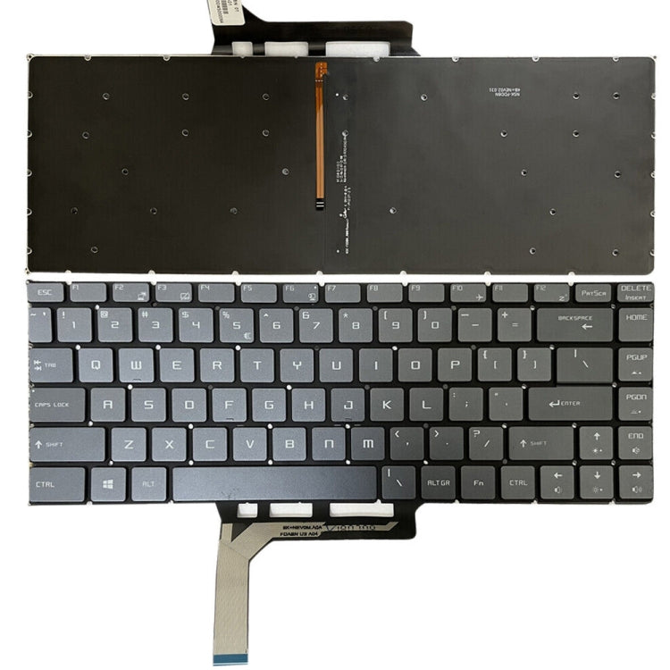 Clavier d'ordinateur portable Version américaine avec rétro-éclairage pour MSI GS65 / GS65VR / MS-16Q2 / Stealth 8SE /8SF / 8SG /Thin 8RE / Thin 8RF