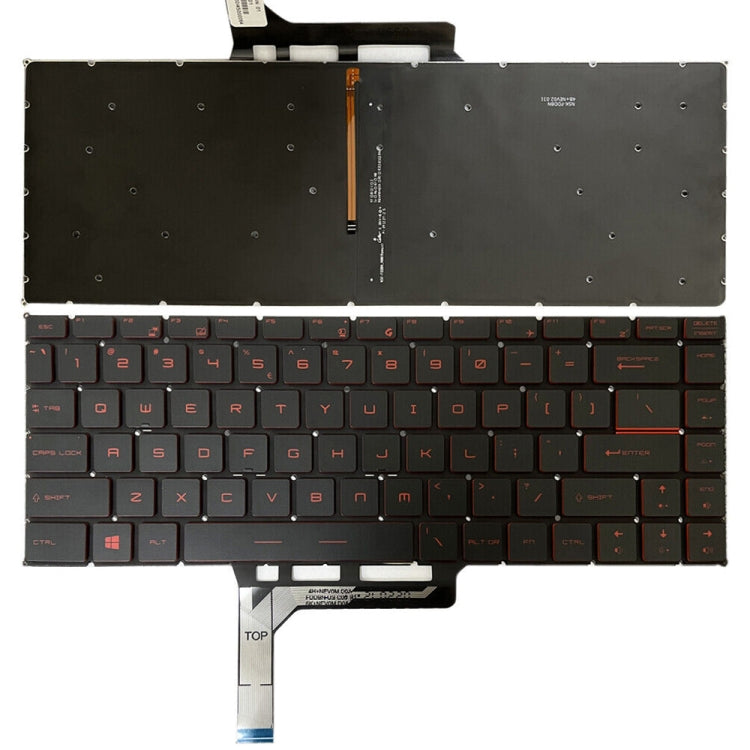 Clavier d'ordinateur portable Version américaine avec rétro-éclairage pour MSI GS65 / GS65VR / MS-16Q2 / Stealth 8SE /8SF / 8SG /Thin 8RE / Thin 8RF