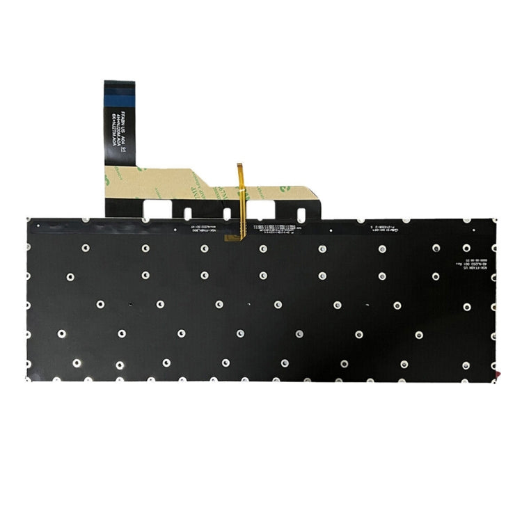 Clavier d'ordinateur portable version américaine avec rétroéclairage pour MSI GE66 Raider / MS-1541 / GP66 / MS-1542/1543 / GS66 / MS-16V1 / MS-16V2 / 10SD / 10SE