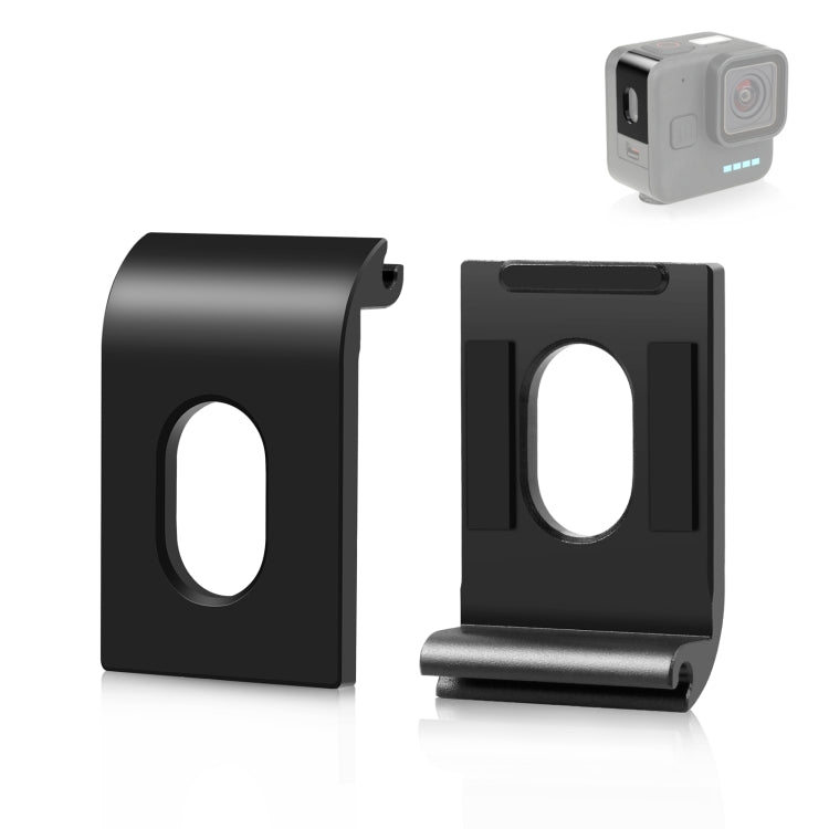 Couvercle d'interface latéral de batterie en métal noir Mini PULUZ pour GoPro Hero11