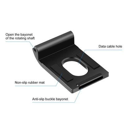 Couvercle d'interface latéral de batterie en métal noir Mini PULUZ pour GoPro Hero11