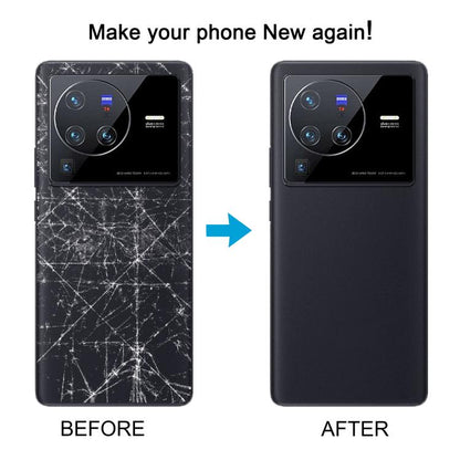 For vivo X80 Pro Battery Back Cover with Camera Lens Cover
