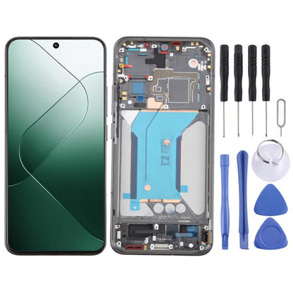Écran LCD AMOLED d'origine Xiaomi 14, numériseur et cadre inclus., For Xiaomi 14(Original Disassembled)