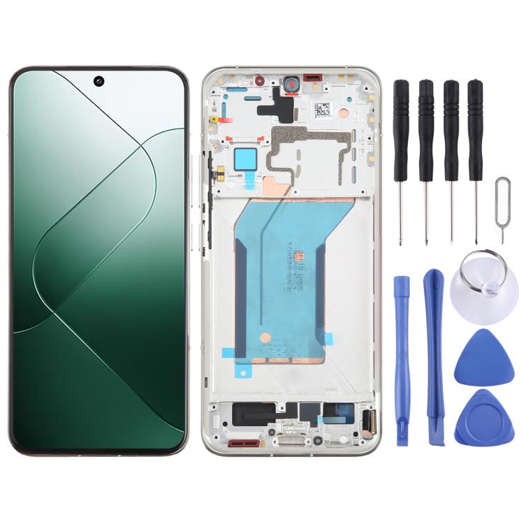 Écran LCD AMOLED d'origine Xiaomi 14, numériseur et cadre inclus., For Xiaomi 14(Original Disassembled)