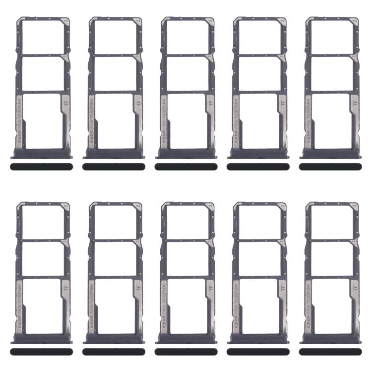For Xiaomi Redmi 14C 4G 10pcs Original SIM Card Tray + SIM Card Tray + Micro SD Card Tray