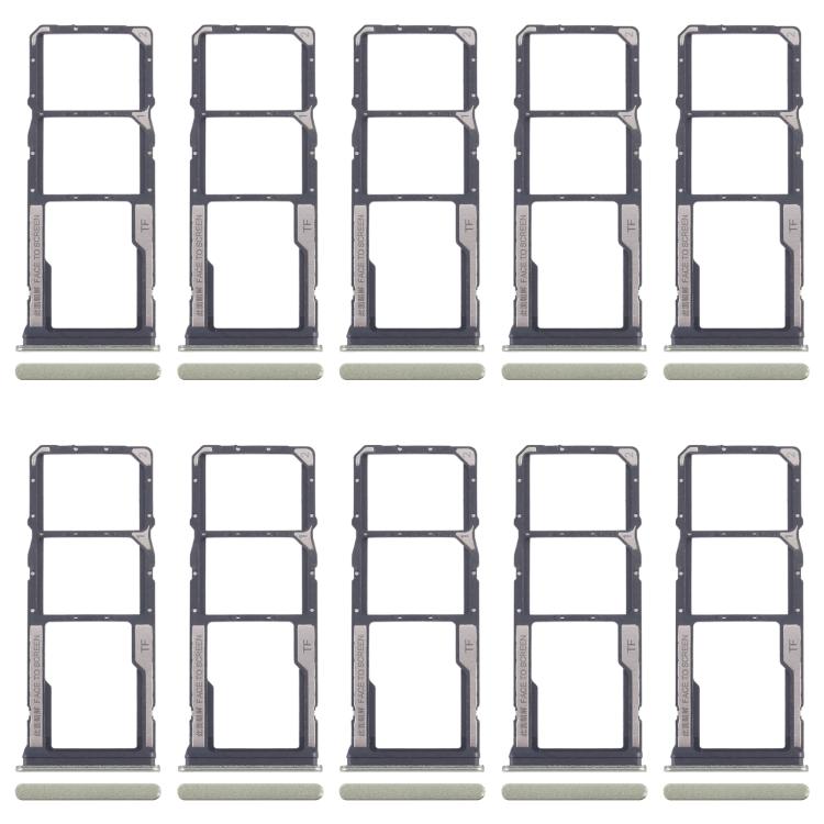 For Xiaomi Redmi 14C 4G 10pcs Original SIM Card Tray + SIM Card Tray + Micro SD Card Tray