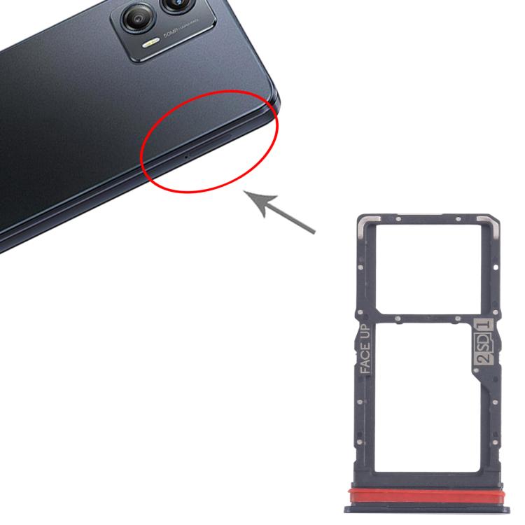 For Motorola Moto G53 XT2335-2 10pcs Original SIM + Micro SD Card Tray