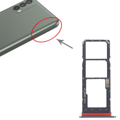 For Motorola Moto E30 Original SIM Card Tray + SIM Card Tray + Micro SD Card Tray