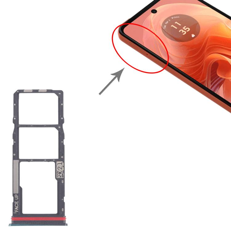 For Motorola Moto G04s 10pcs Original SIM Card Tray + SIM Card Tray + Micro SD Card Tray