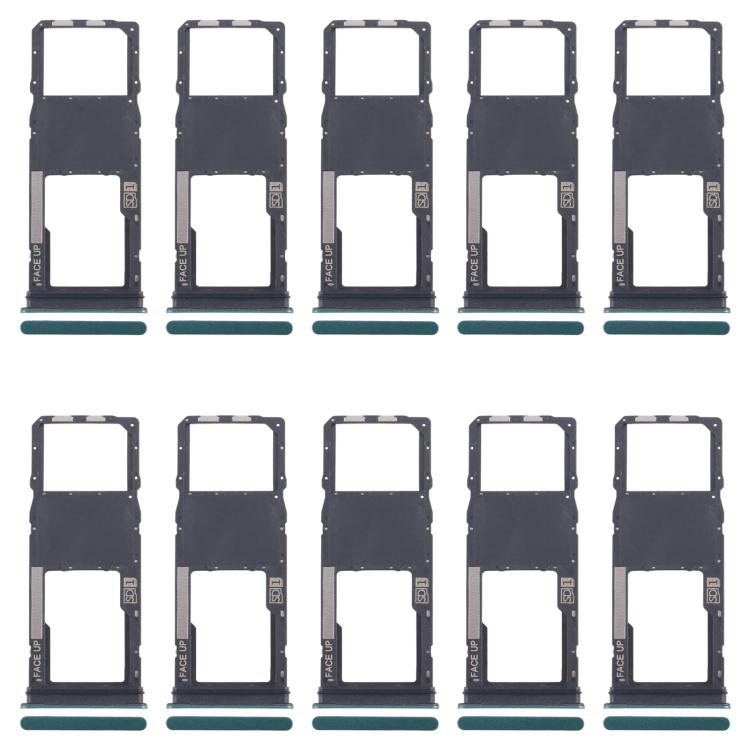 For Motorola Moto G04 10pcs Original SIM Card Tray + Micro SD Card Tray