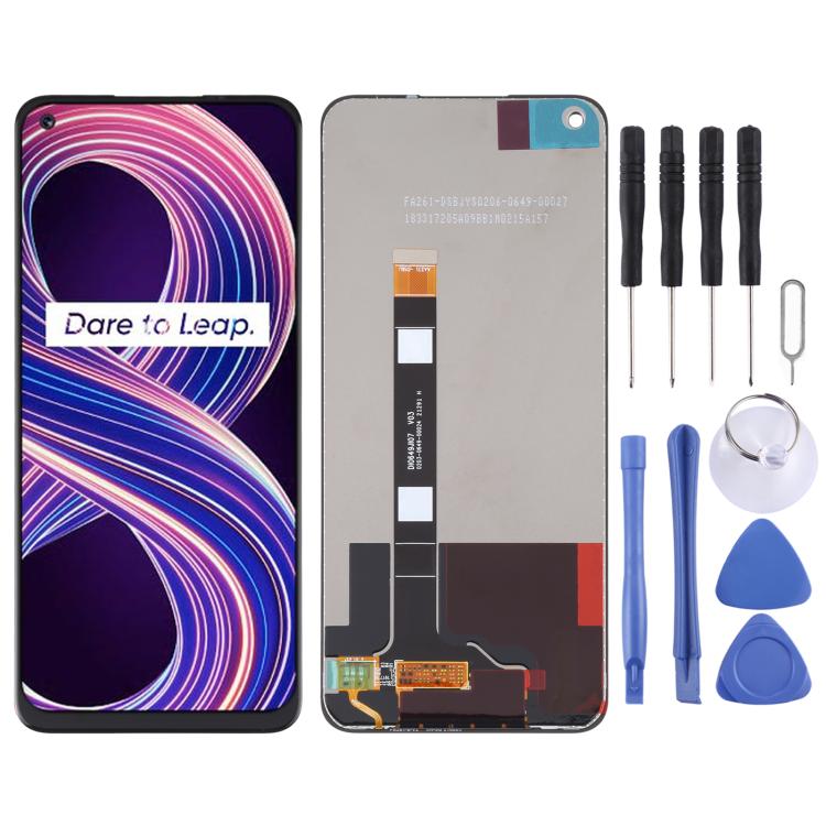 Écran LCD OEM avec numériseur et ensemble complet pour Realme 8 5G RMX3241, For Realme 8 5G