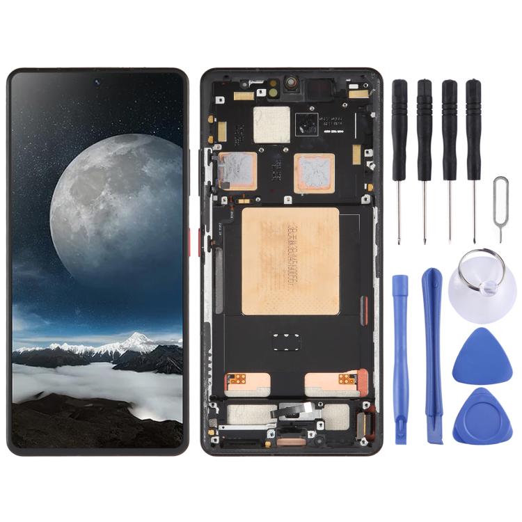 Écran LCD d'origine ZTE Axon 60 Ultra démonté, numériseur et cadre inclus., For ZTE Axon 60 Ultra(Original)