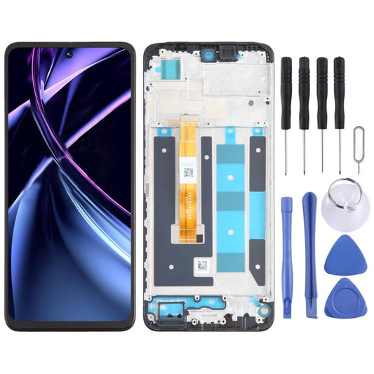 Écran LCD OEM complet avec cadre pour Realme Narzo N55, For Realme Narzo N55