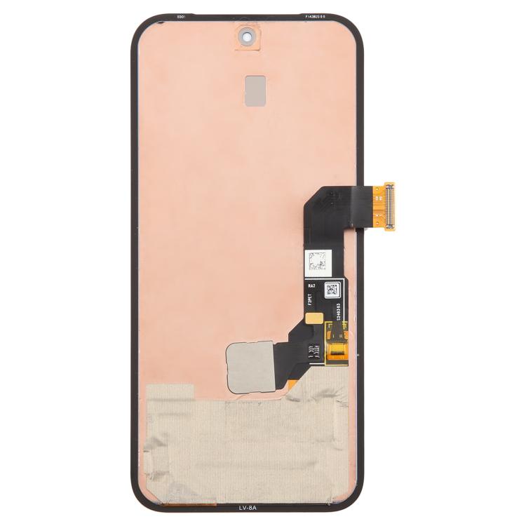 Écran LCD d'origine complet avec cadre et nappe de connexion pour lecteur d'empreintes digitales, compatible avec Google Pixel 8A GKV4X G6GPR G8HHN., For Google Pixel 8A(Original)