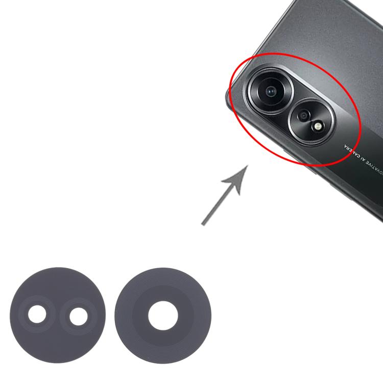 For OPPO A78 4G CPH2565 10pcs Back Camera Lens