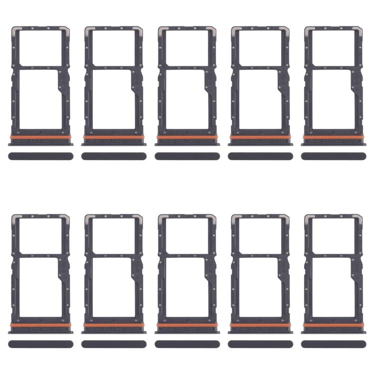 For Xiaomi Redmi 13 5G 10pcs SIM Card Tray + SIM Card Tray / Micro SD Card Tray