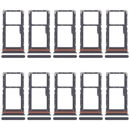 For Xiaomi Poco M6 4G 10pcs Original SIM Card Tray + SIM Card Tray / Micro SD Card Tray