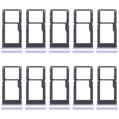 For Xiaomi Poco M6 4G 10pcs Original SIM Card Tray + SIM Card Tray / Micro SD Card Tray