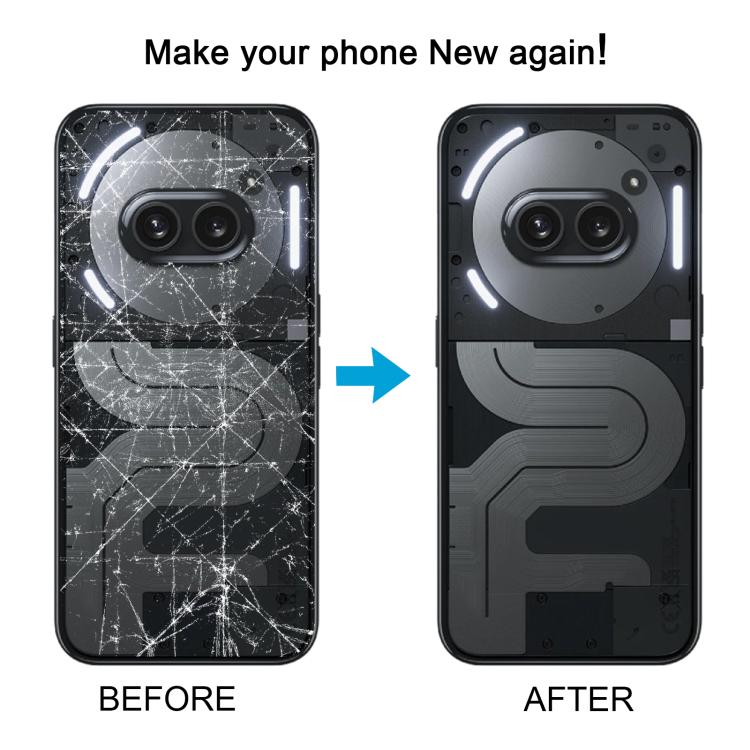 For Nothing Phone 2a Plus Original Transparent Back Cover with Camera Lens Cover