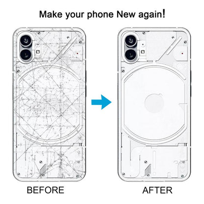 For Nothing Phone 1 Original Transparent Back Cover with Camera Lens Cover