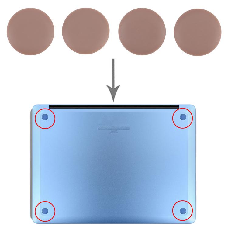 Tapis en caoutchouc pour coque inférieure de l'ordinateur portable Microsoft Surface Laptop 7 4 en 1, For Microsoft Surface Laptop 7(Original)