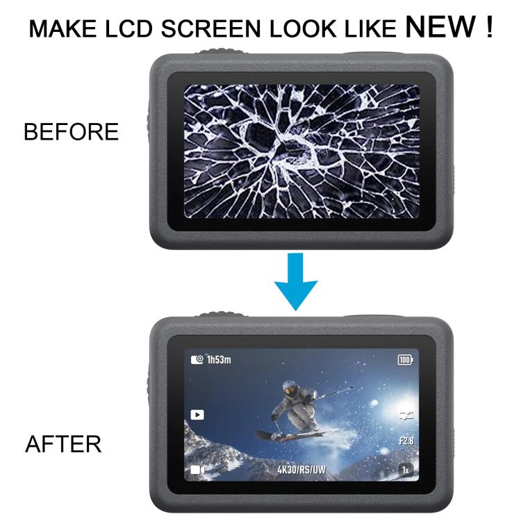 Écran LCD principal arrière d'origine avec numériseur (ensemble complet) pour DJI Osmo Action 6, For DJI Osmo Action 6(Original Main LCD)