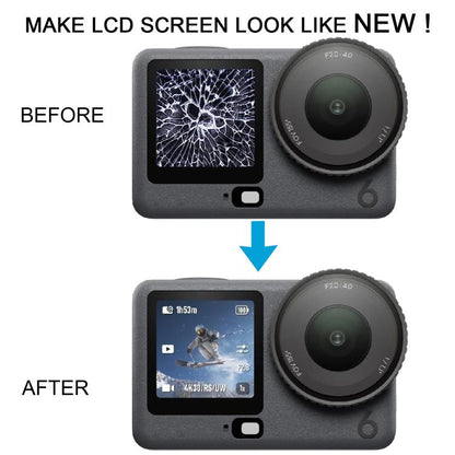Écran secondaire LCD avant d'origine avec numériseur (ensemble complet) pour DJI OSMO Action 6, For DJI Osmo Action 6(Original Secondary LCD)