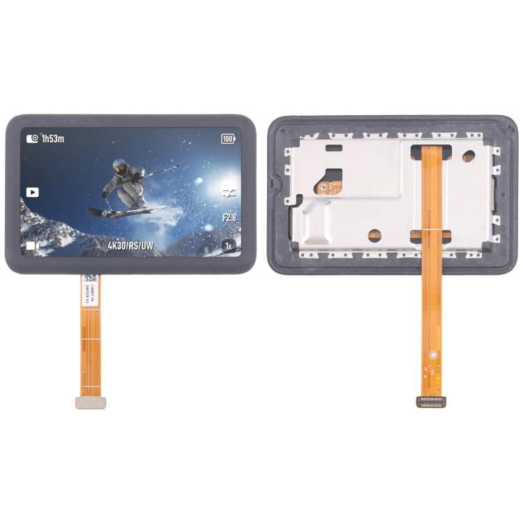 Écran LCD arrière principal d'origine pour DJI Osmo Action 6, numériseur complet avec cadre, For DJI Osmo Action 6(Original with Frame)