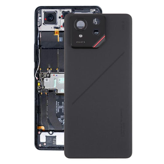 Coque arrière en verre d'origine pour Asus ROG Phone 9 Pro 5G avec cache-objectif de caméra/NFC/éclairage, For Asus ROG Phone 9 Pro 5G(Original with NFC/Lighting)